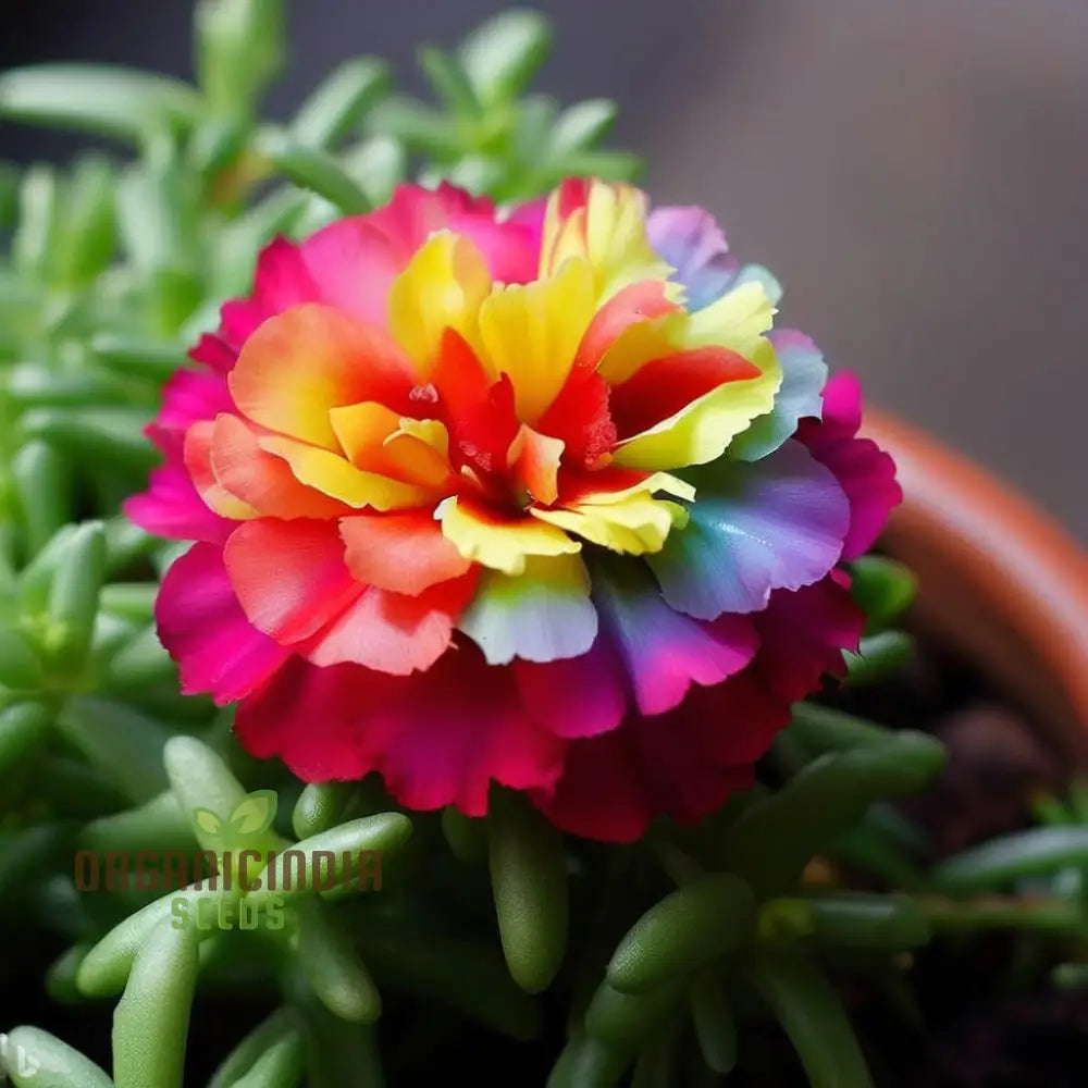 Rainbow Portulaca Flower Seeds - Perfect For Gardening Enthusiasts Vibrant & Hardy Your Garden