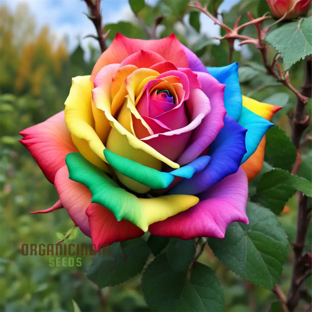 Rainbow Rose Flower Seeds Grow Your Own Colorful Garden For Gardening Perennials