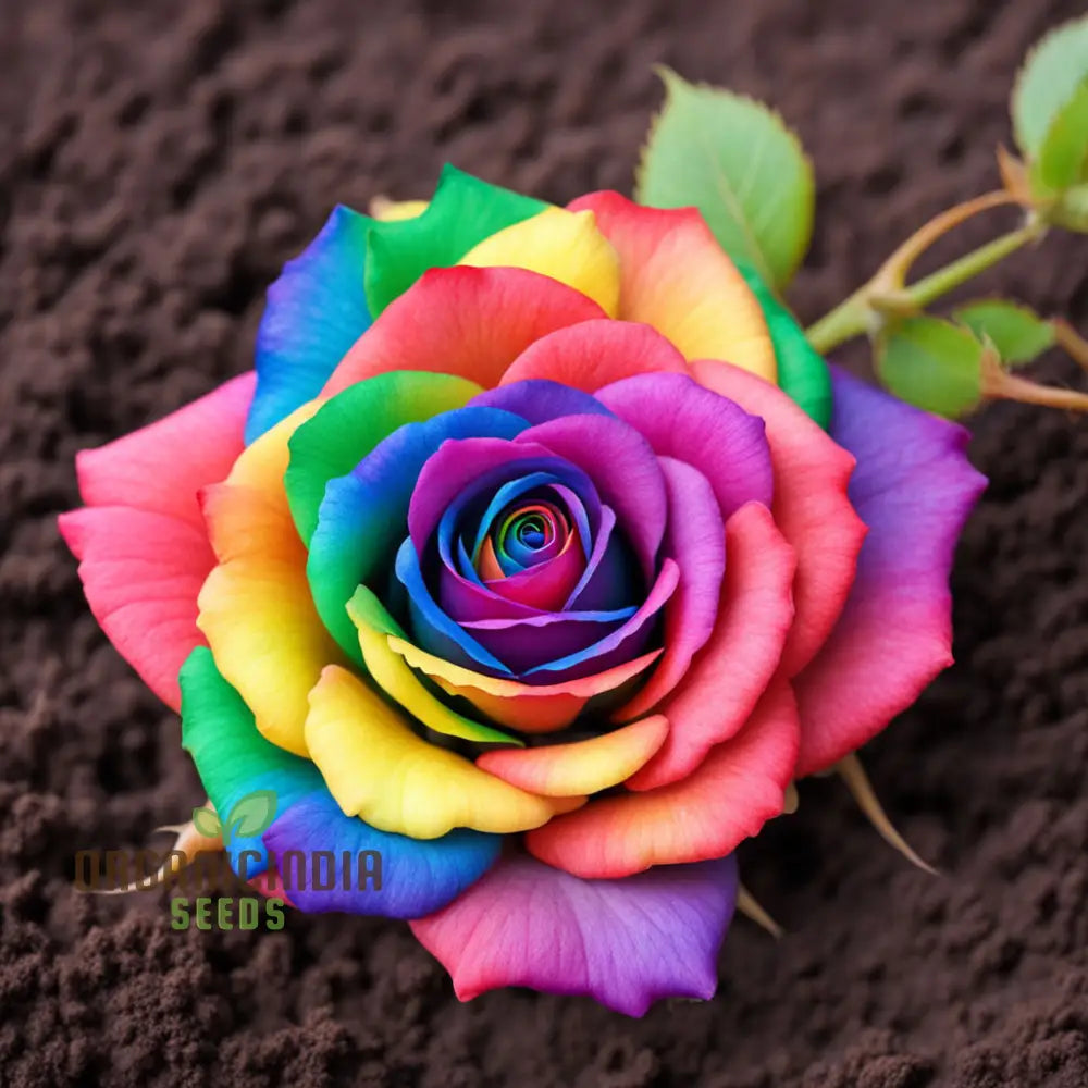 Rainbow Rose Flower Seeds Grow Your Own Colorful Garden For Gardening Perennials