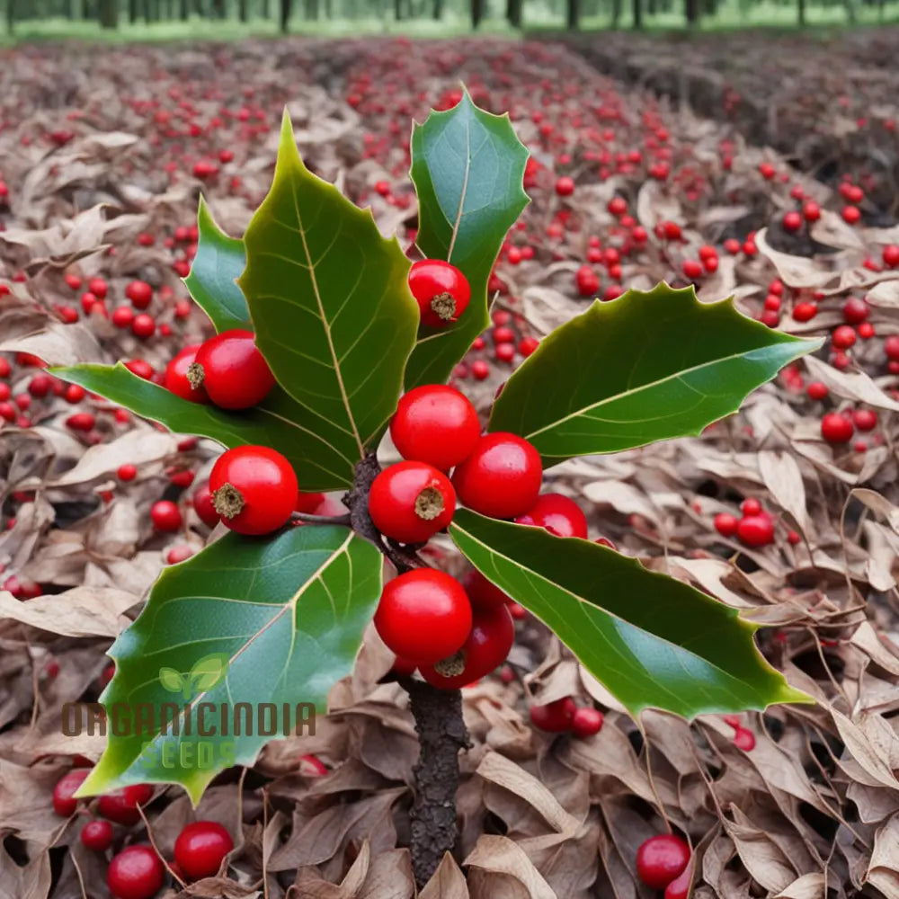 Red Ilex Opaca Fruit Seeds For Planting Cultivate Your Garden With Exotic Holly