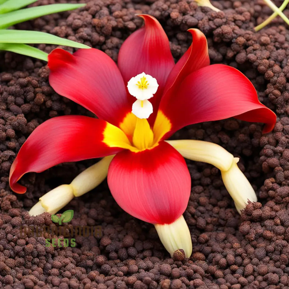 Red Tigridia Pavonia Flower Seeds Exotic Garden Blooms With Easy-To-Grow For Planting Annuals