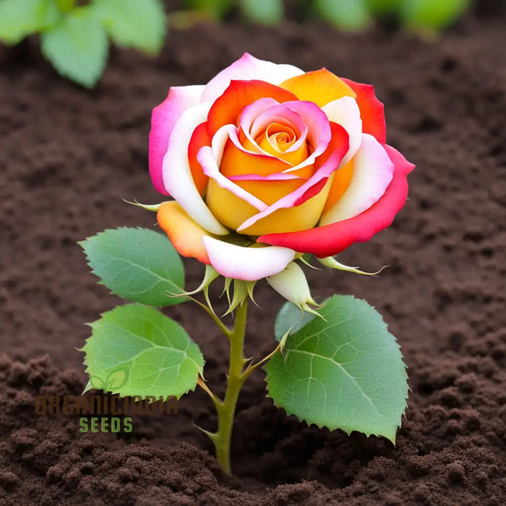 Tricolour Rose Flower Seeds Easy Growing Vibrant Blooms Perfect For Home Gardens Perennials